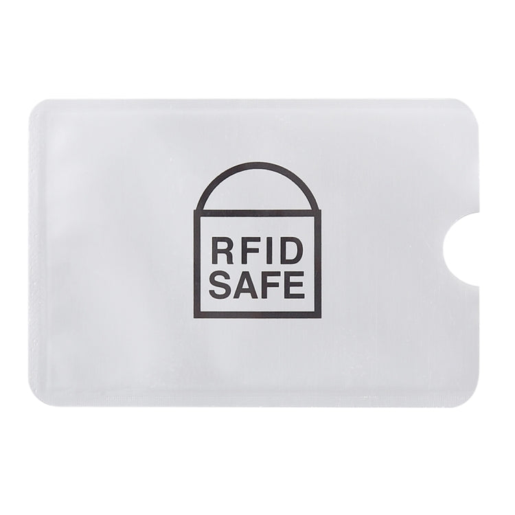 100pcs Aluminum Foil Anti Theft RFID Blocking Sleeve Card Protector, Size: 9.1*6.3cm, RFID SAFE 100pcs