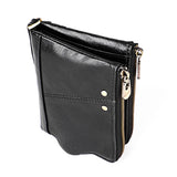 3533 Long Crazy Horse Texture Cowhide Leather Folding Anti-magnetic RFID Wallet Clutch Bag for Men, with Card Slots, 3533 Black, 3533 Coffee, 3533 Blue, 3533 Red, 3533 Yellowish-brown