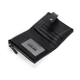 TP-196 Multi-functional Retro Cowhide Leather Multiple Card Slots Dual zipper RFID Wallet