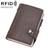 X-51 Automatically Pop-up Card Type Anti-magnetic RFID Anti-theft PU Leather Wallet with Card Slots, X-51 with Card Slots Blue, X-51 with Card Slots Apricot, X-51 with Card Slots Black, X-51 with Card Slots Coffee