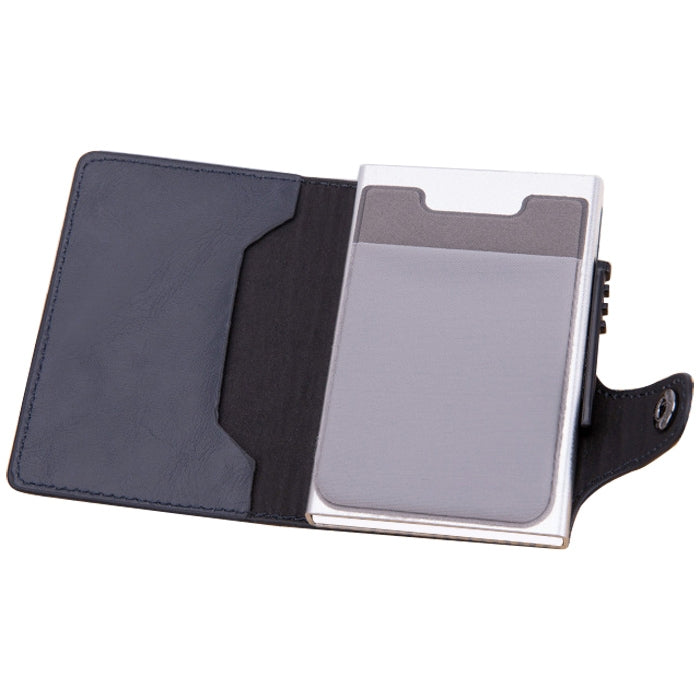 X-51 Automatically Pop-up Card Type Anti-magnetic RFID Anti-theft PU Leather Wallet with Card Slots, X-51 with Card Slots Blue, X-51 with Card Slots Apricot, X-51 with Card Slots Black, X-51 with Card Slots Coffee