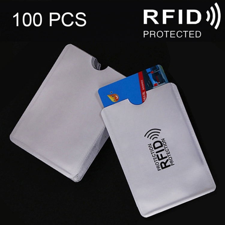 100 PCS Aluminum Foil Card Protective Cover Case RFID Blocking Safety Shield Identity Sleeves Cards Bag, Size: 9.1*6.3cm, CCB1077A, CCB1077B, CCB1077C CCB1077A