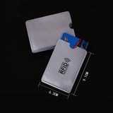 10 PCS Aluminum Foil RFID Blocking Credit Card ID Bank Card Case Card Holder Cover, Size: 9.1*6.3cm, RFID 10pcs