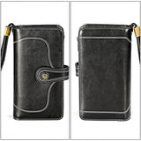 3555 Large Capacity Long Multi-function Anti-magnetic RFID Wallet Clutch for Ladies with Card Slots