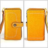 3555 Large Capacity Long Multi-function Anti-magnetic RFID Wallet Clutch for Ladies with Card Slots