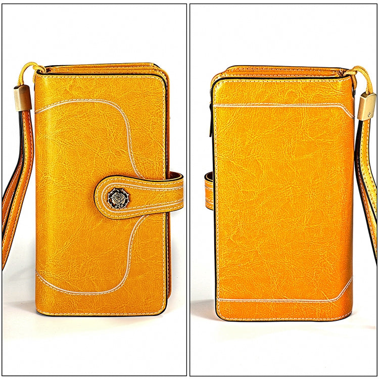 3555 Large Capacity Long Multi-function Anti-magnetic RFID Wallet Clutch for Ladies with Card Slots