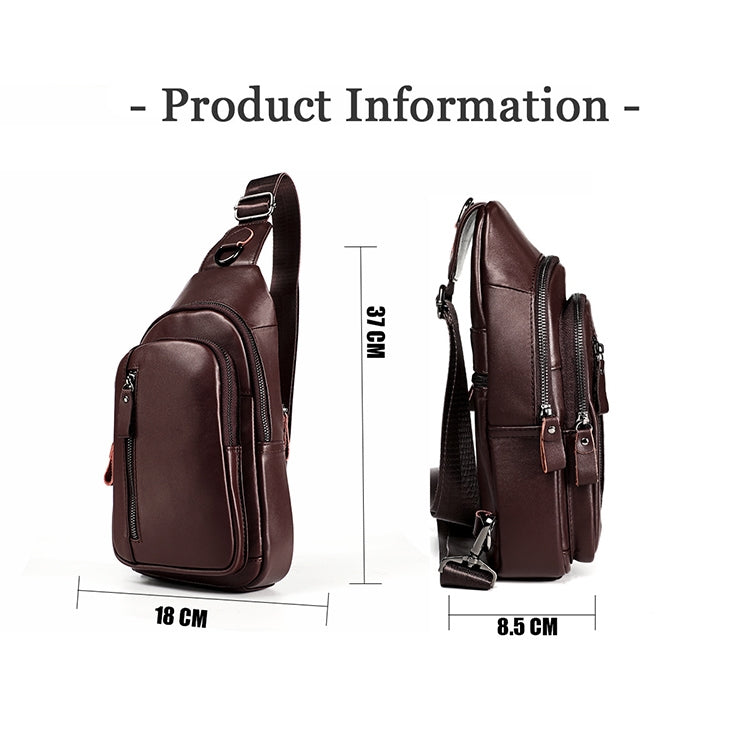6027 Men Crossbody Bag Casual Multi-function Shoulder Waist Bag