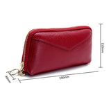 2-Folding Square Genuine Leather Handbag