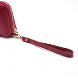 2-Folding Square Genuine Leather Handbag