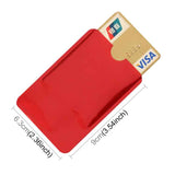 100pcs Aluminum Foil RFID Blocking Credit Card ID Bank Card Case Card Holder Cover, Size: 9 x 6.3cm