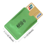 100pcs Aluminum Foil RFID Blocking Credit Card ID Bank Card Case Card Holder Cover, Size: 9 x 6.3cm