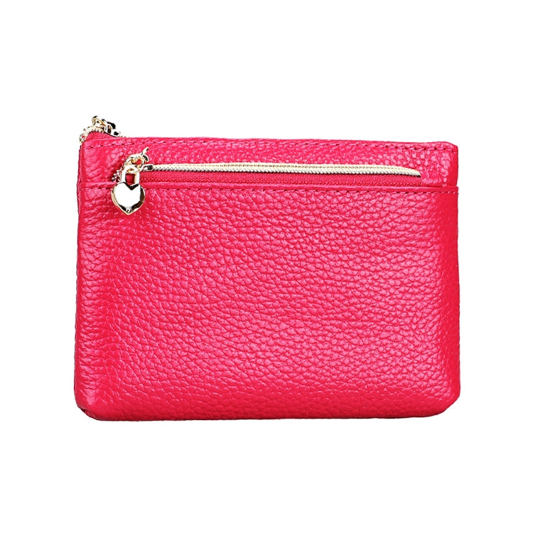 2013 Antimagnetic RFID Multifunctional Litchi Texture Women Large Capacity Hand Wallet with Card Slots Rose Red