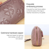 2026 Multifunctional Litchi Texture Women Large Capacity Hand Wallet Shell bag with Card Slots