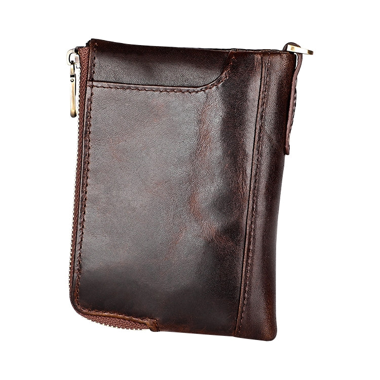 3533 Antimagnetic RFID Top-grain Leather Crazy Horse Texture Men Business Leisure Wallet
