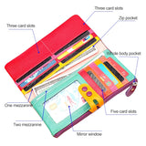 3572 Litchi Texture Leather Zipper Lady Wallet Large-capacity Purse