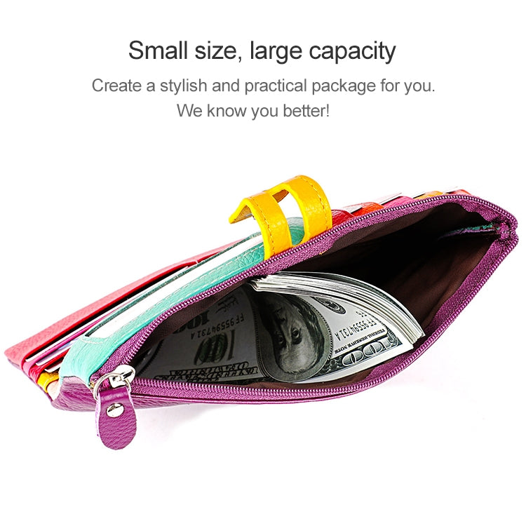 3572 Litchi Texture Leather Zipper Lady Wallet Large-capacity Purse