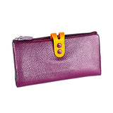 3572 Litchi Texture Leather Zipper Lady Wallet Large-capacity Purse