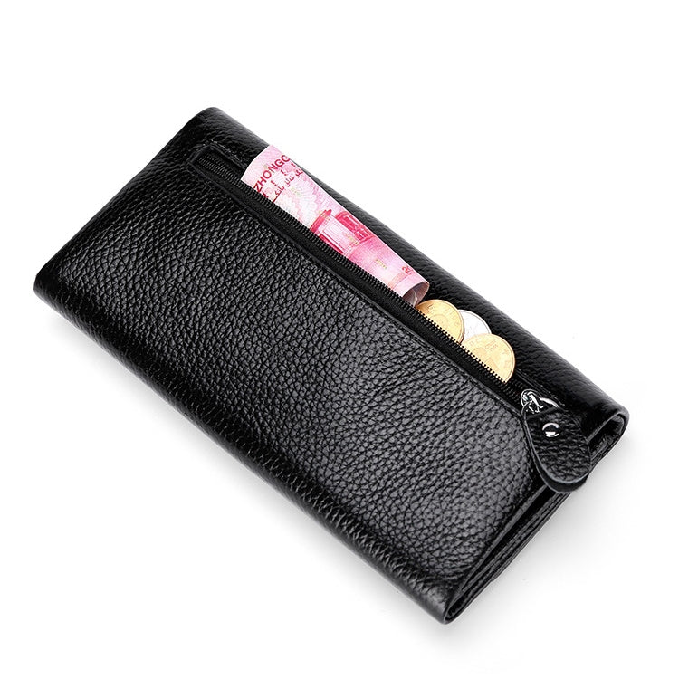 3591C Multi-function Litchi Texture Leather Wallet Large-capacity Purse