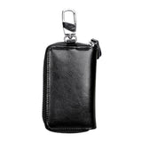 9101 Multi-function Waist Hanging Oil Wax Leather Zipper Wallet Keys Holder Bag