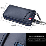 9102 Multi-function Waist Hanging Leather Zipper Wallet Keys Holder Bag