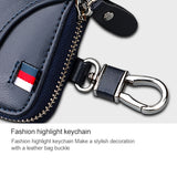 9102 Multi-function Waist Hanging Leather Zipper Wallet Keys Holder Bag