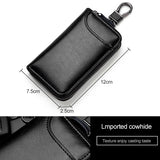 9105 Waist Hanging Large-capacity Zipper Leather Keys Holder Bag Multi-function Wallet