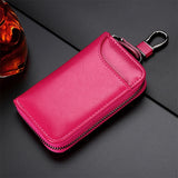 9105 Waist Hanging Large-capacity Zipper Leather Keys Holder Bag Multi-function Wallet