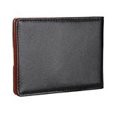 9601 Antimagnetic RFID Mini Crazy Horse Texture Leather Wallet Billfold, 9601