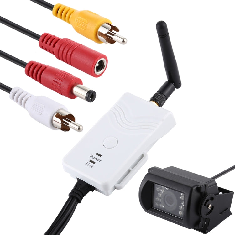 903S WiFi HD Video Transmitter for Car, with Bus Rear View Surveillance Camera, Bus Rear View Surveillance Camera Bus Rear View Surveillance Camera White