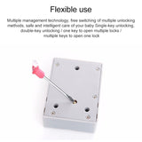 T3 ABS Magnetic Card Induction Lock Invisible Single Open Cabinet Door Lock, Single, Single Open Cabinet Door