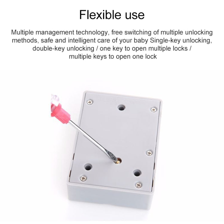 T3 ABS Magnetic Card Induction Lock Invisible Single Open Cabinet Door Lock, Single, Single Open Cabinet Door