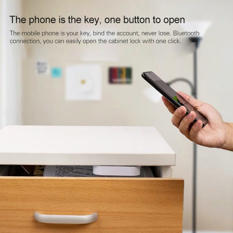 T1 APP Smart Drawer Lock Invisible Lock, Only Supports Remote Authorization to Unlock, T1 APP