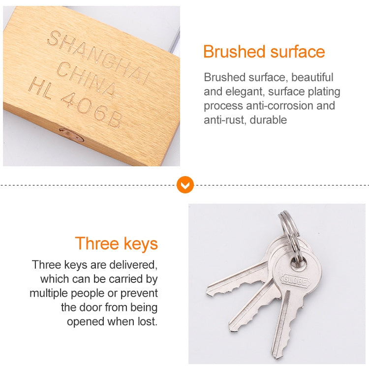 Copper Padlock Small Lock, Style: Long Lock Beam, 50mm Open, Long, 50mm Open