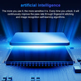 T21FB Micro USB Charging Zinc Alloy Smart Fingerprint + Bluetooth Single Open Drawer Lock File Cabinet Lock, Single Open Fingerprint + Bluetooth