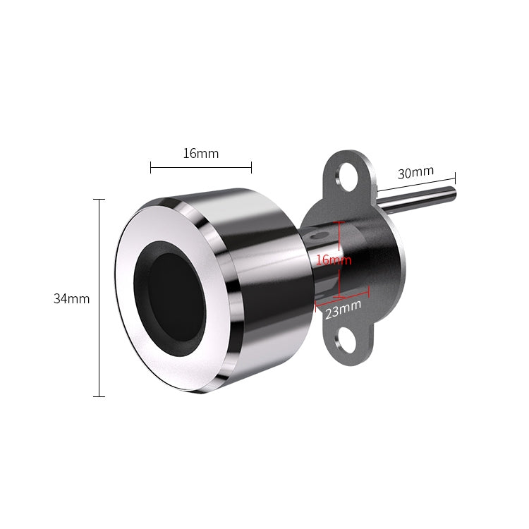 T23FB Micro USB Charging Zinc Alloy Smart Fingerprint + Bluetooth Triple Linkage Open Drawer Lock File Cabinet Lock, Triple Linkage Open Fingerprint + Bluetooth