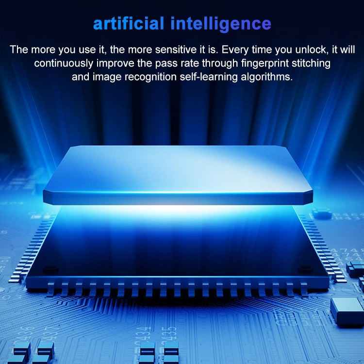 T23FB Micro USB Charging Zinc Alloy Smart Fingerprint + Bluetooth Triple Linkage Open Drawer Lock File Cabinet Lock, Triple Linkage Open Fingerprint + Bluetooth