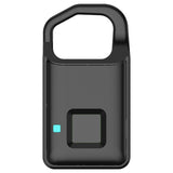 Anytek P4 3.7V Micro USB Charging Semiconductor Fingerprint Sensing Small Padlock, P4
