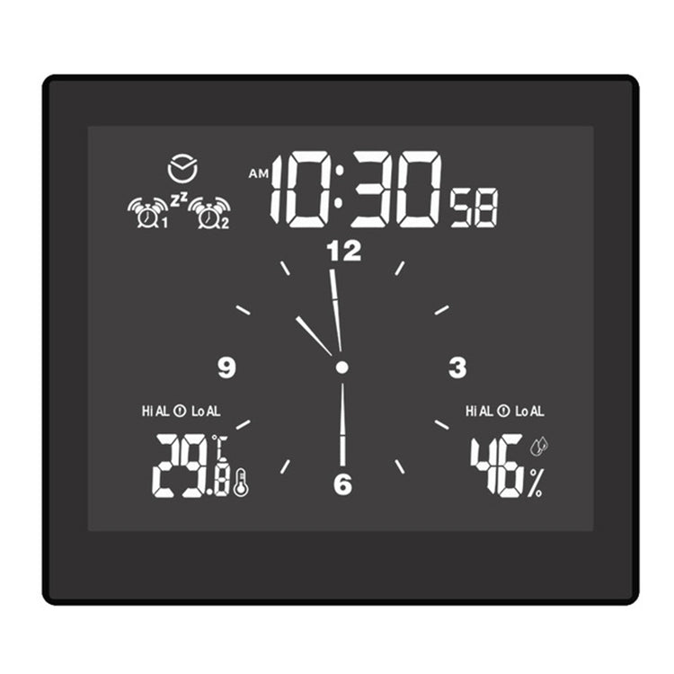 TS-WP10-W Waterproof Bathroom Wall Clock Timer Household Thermometer Hygrometer, TS-WP10-W, TS-WP10-B TS-WP10-B Black