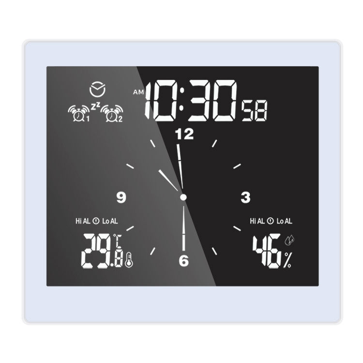TS-WP10-W Waterproof Bathroom Wall Clock Timer Household Thermometer Hygrometer, TS-WP10-W, TS-WP10-B TS-WP10-W White