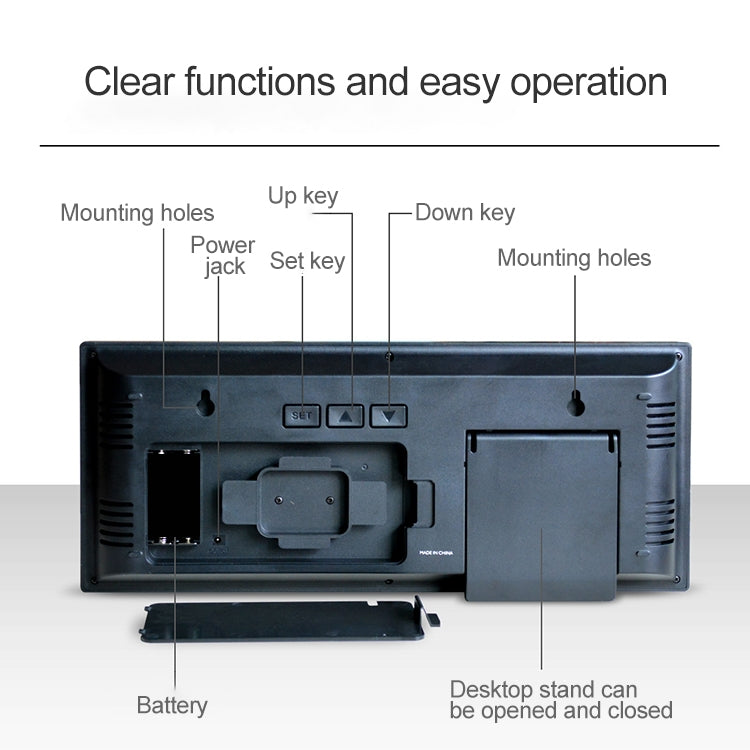 Wall Clock Summer Time Large Screen Clock Living Room Decoration, Large Screen Clock