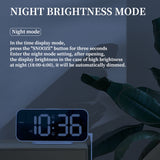8821 LED Mirror Dual-purpose Snooze Alarm Clock, 8821(Black), 8821(White)