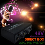 LINEPAUDIO A961 2-Channel Microphone Amplifier Electric Guitar Electric Bass Amplifier, A961