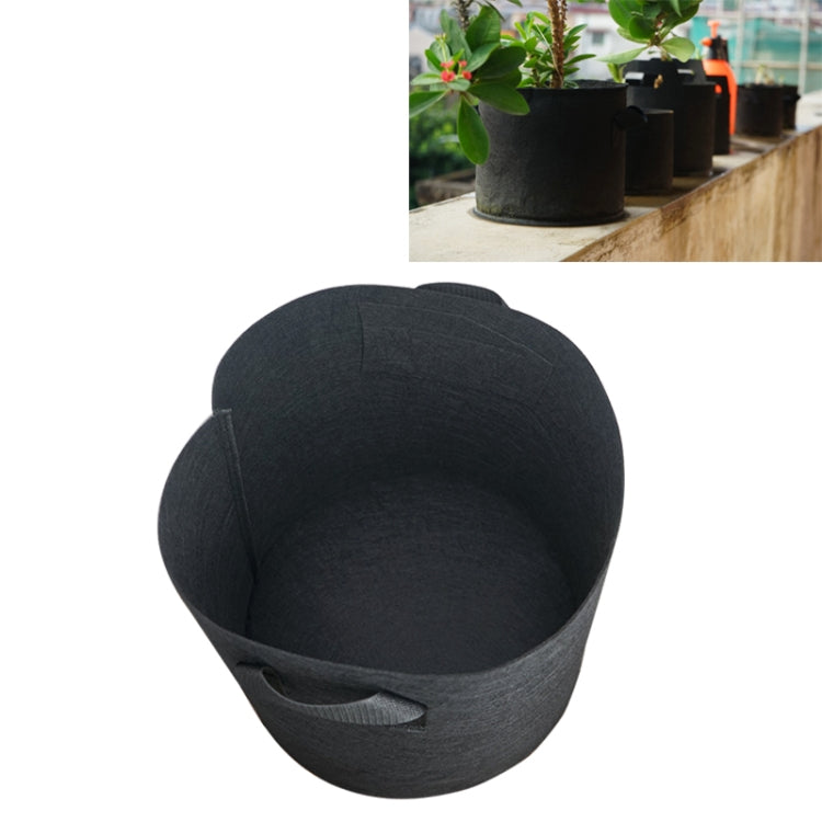15 Gallon Planting Grow Bag Thickened Non-woven Aeration Fabric Pot Container with Handle, 15 Gallon 15 Gallon