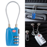 JASIT TSA719 Zinc Alloy 3-Digit Password TSA Lock Travel Luggage Padlock