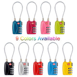 JASIT TSA719 Zinc Alloy 3-Digit Password TSA Lock Travel Luggage Padlock
