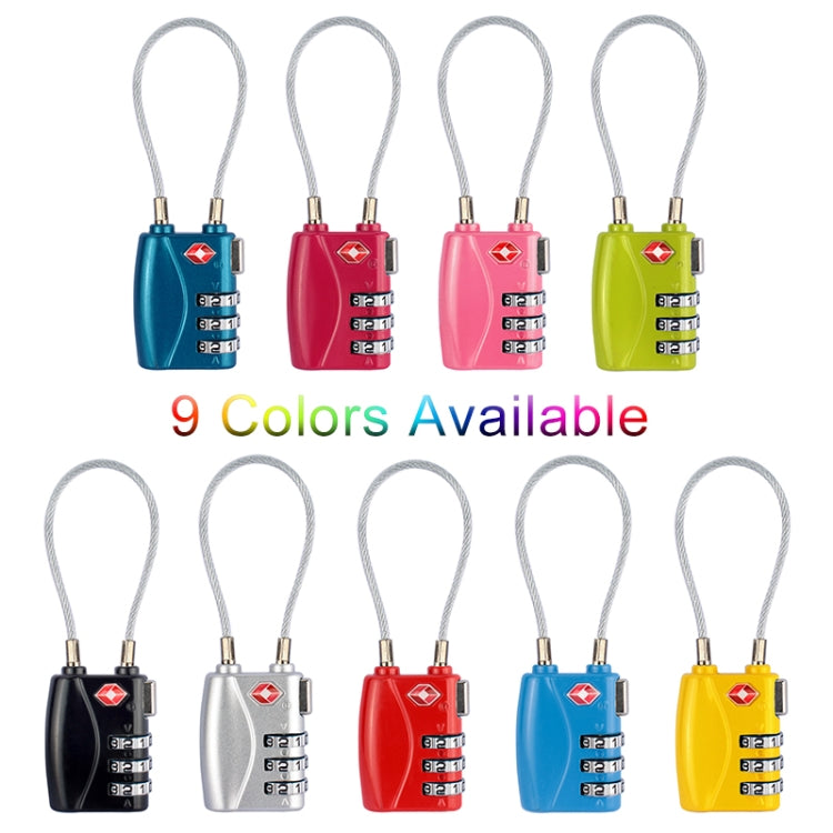 JASIT TSA719 Zinc Alloy 3-Digit Password TSA Lock Travel Luggage Padlock