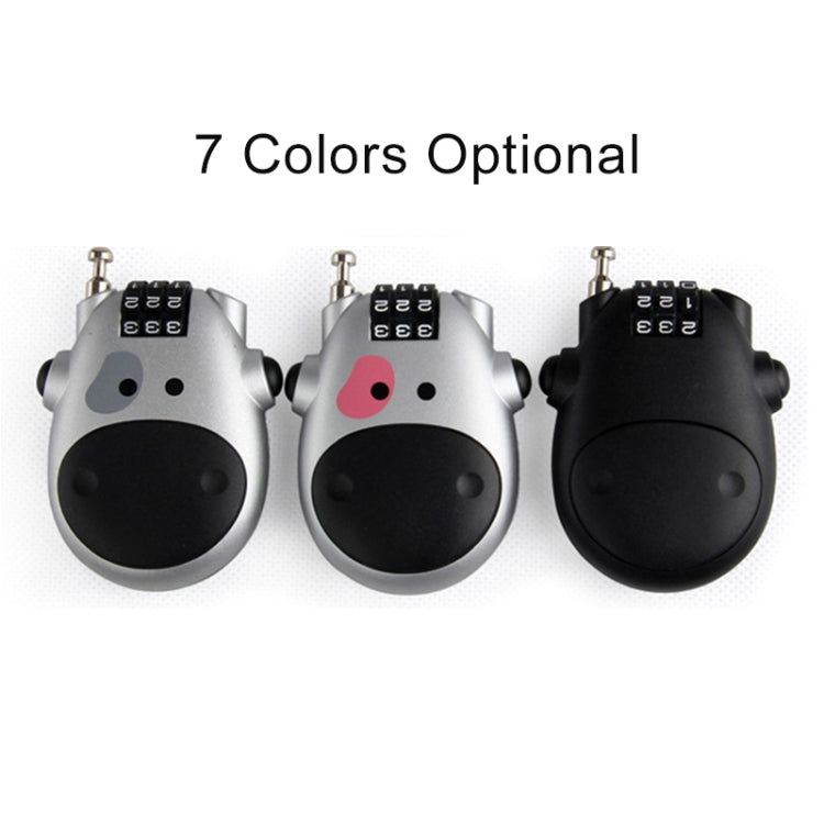 JASIT Portable Multifunction Cute Cow Travel Luggage Password Lock, Luggage Password Lock