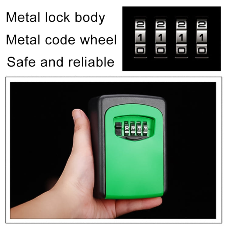 Wall-hanging Key Storage Box with Metal 4-Digit Password Lock