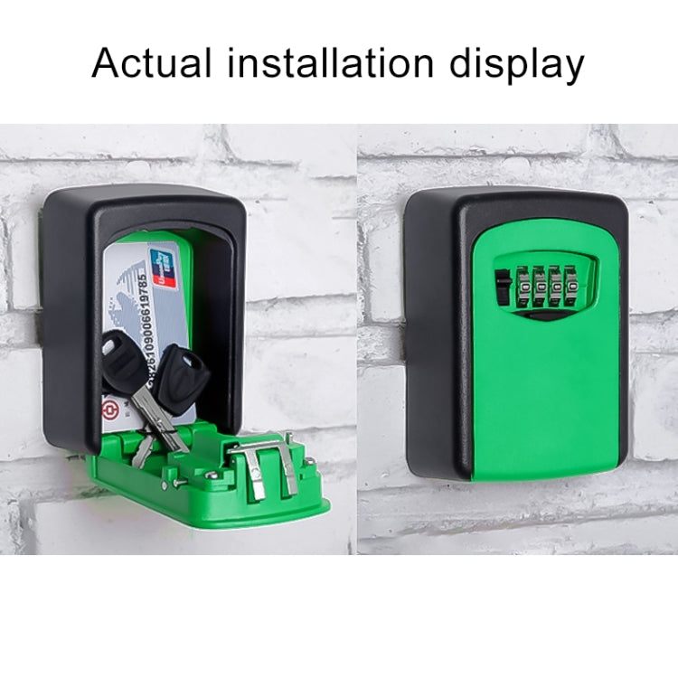 Wall-hanging Key Storage Box with Metal 4-Digit Password Lock