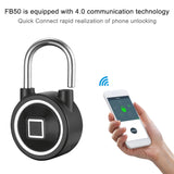 Waterproof Intelligent Bluetooth Fingerprint Padlock Remote Unlocking for iOS / Android, Fingerprint and Remote Padlock(Black), Fingerprint and Remote Padlock(Blue), Fingerprint and Remote Padlock(Silver)